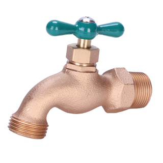 Commonly used single handle wall-mounted sink brass kitchen faucet
