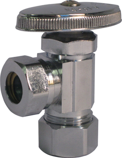 High quality and low cost sanitation type 90 degree compression connection bathroom valve